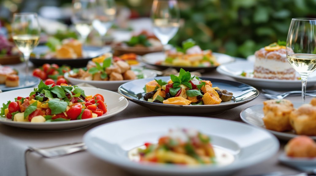 menu de traiteur pour événements