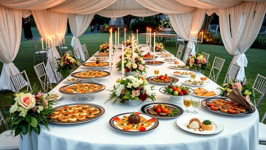 options de menu personnalisées disponibles