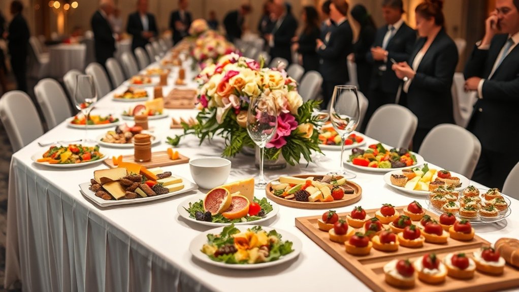 options de menu d'entreprise personnalisables