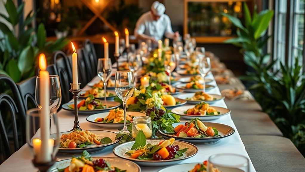 menu personnalisable pour événements