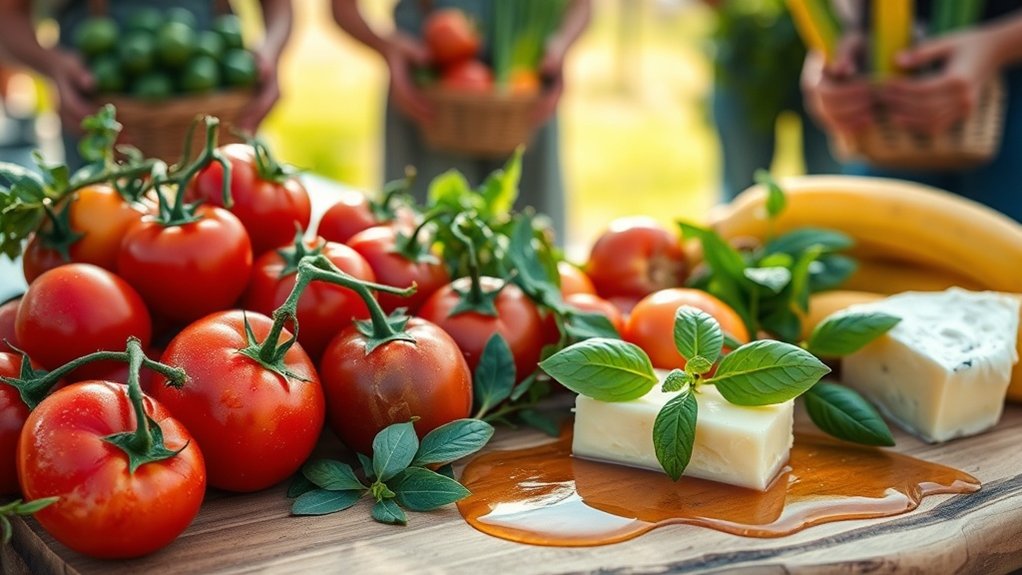 ingrédients frais, locaux et de saison