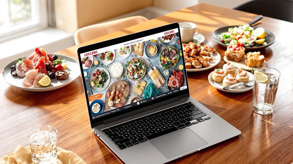 catalogue en ligne de traiteur Leclerc