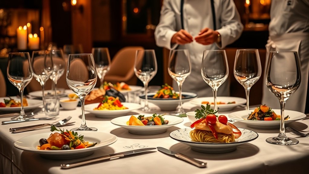 Un chef personnel élève les événements