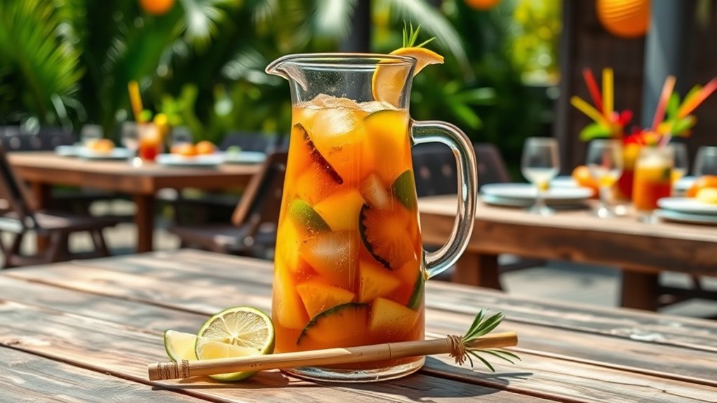 préparation classique du punch au rhum