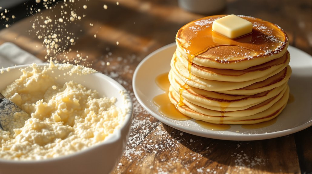 préparation de crêpes moelleuses