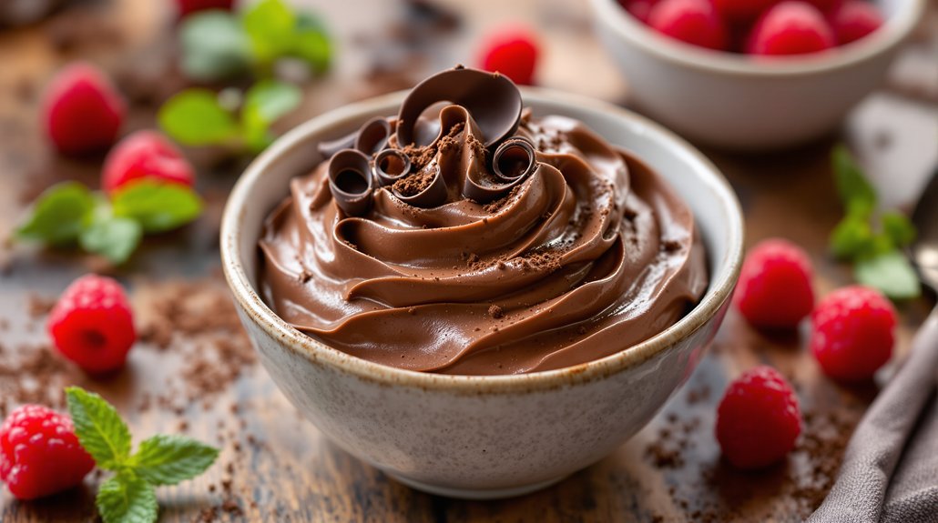 mousse au chocolat légère et délicieuse