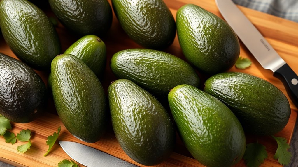 sélection parfaite d'avocats mûrs